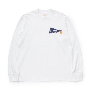 画像: 【30%OFF】RATS/THUNDER FLAG LS TEE（WHITE）［プリント長袖T-24春夏］