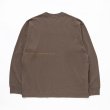 画像2: 【30%OFF】RATS/ASH LS TEE（ASH BROWN）［プリント長袖T-24春夏］ (2)