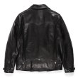 画像2: WACKO MARIA/COWHIDE LEATHER DOUBLE RIDERS JACKET（BLACK）［レザーダブルライダースJKT-24春夏］ (2)