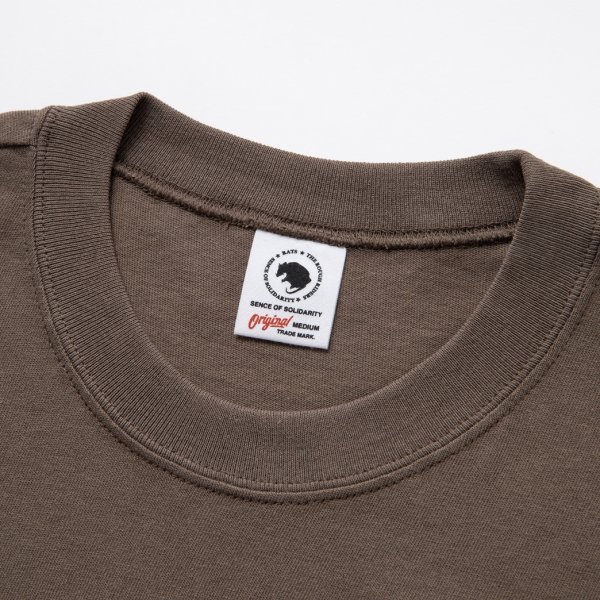 画像3: 【30%OFF】RATS/ASH LS TEE（ASH BROWN）［プリント長袖T-24春夏］ (3)