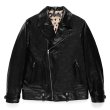 画像1: WACKO MARIA/COWHIDE LEATHER DOUBLE RIDERS JACKET（BLACK）［レザーダブルライダースJKT-24春夏］ (1)