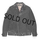 画像: WACKO MARIA/COWHIDE LEATHER DOUBLE RIDERS JACKET（BLACK）［レザーダブルライダースJKT-24春夏］