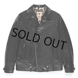 画像: WACKO MARIA/COWHIDE LEATHER DOUBLE RIDERS JACKET（BLACK）［レザーダブルライダースJKT-24春夏］