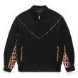 画像1: WACKO MARIA/LEOPARD WESTERN JACKET（BLACK）［レオパードウエスタンJKT-24春夏］ (1)