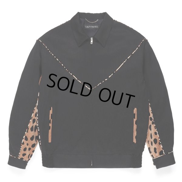 画像1: WACKO MARIA/LEOPARD WESTERN JACKET（BLACK）［レオパードウエスタンJKT-24春夏］ (1)