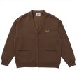 画像1: PORKCHOP/PPS SWEAT CARDIGAN（BROWN）［スウェットカーディガン-24春夏］ (1)