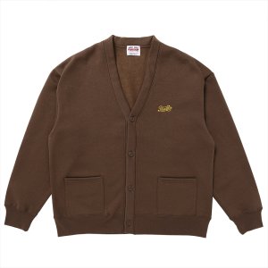 画像: PORKCHOP/PPS SWEAT CARDIGAN（BROWN）［スウェットカーディガン-24春夏］