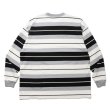 画像2: COOTIE PRODUCTIONS/Panel Border L/S Tee（Black/Ash Gray/White）［パネルボーダー長袖T-24春夏］ (2)