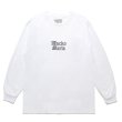 画像2: WACKO MARIA/TIM LEHI / LONG SLEEVE T-SHIRT（WHITE）［刺繍+プリント長袖T-24春夏］ (2)