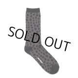 画像: WACKO MARIA/LEOPARD JACQUARD SOCKS（GRAY）［レオパードジャガードソックス-24春夏］