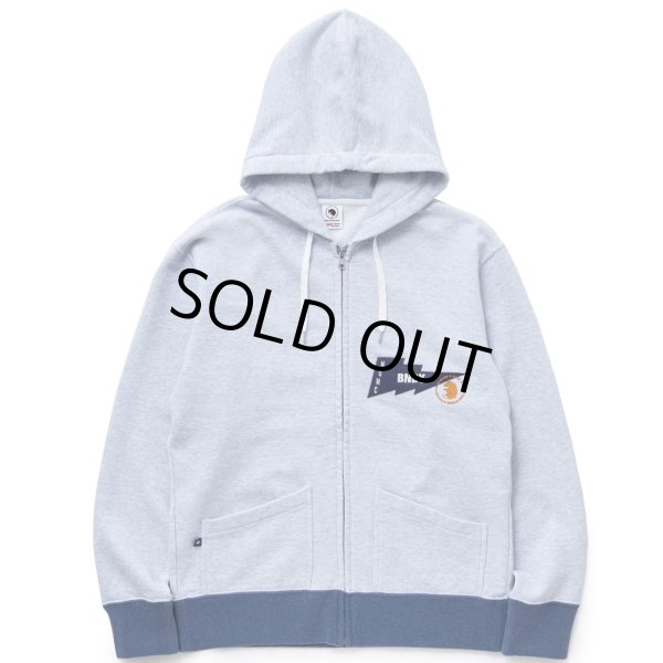 画像1: RATS/TRIM ZIP HOODIE（HEATHER BLUE）［トリムジップフーディー-24春夏］ (1)
