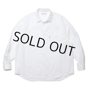 画像: COOTIE PRODUCTIONS/120/2 Broad L/S Shirt（White）［ブロードシャツ-24春夏］
