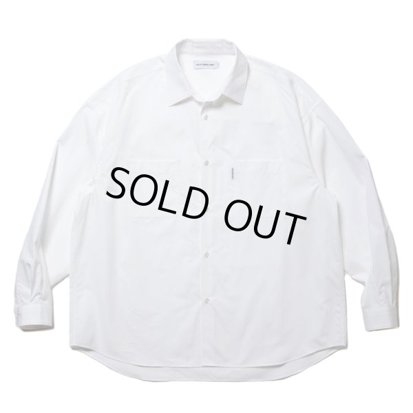 画像1: COOTIE PRODUCTIONS/120/2 Broad L/S Shirt（White）［ブロードシャツ-24春夏］ (1)