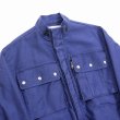 画像5: 【30%OFF】DAIRIKU/Mole Skin Military Jacket（Wash Navy）［モールスキンミリタリーJKT-24春夏］ (5)