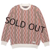 画像: WACKO MARIA/STRIPED JACQUARD KNIT SWEATER（TYPE-1）（BROWN）［ストライプジャガードセーター-24春夏］