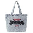 画像1: PORKCHOP/SPINNING DENIM TOTEBAG（CHEMICAL WASH DENIM）［デニムトートバッグ-24春夏］ (1)