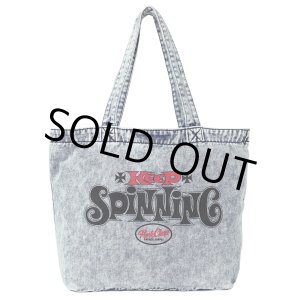 画像: PORKCHOP/SPINNING DENIM TOTEBAG（CHEMICAL WASH DENIM）［デニムトートバッグ-24春夏］