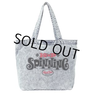 画像: PORKCHOP/SPINNING DENIM TOTEBAG（CHEMICAL WASH DENIM）［デニムトートバッグ-24春夏］