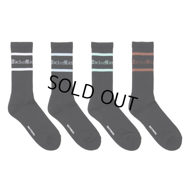 画像1: WACKO MARIA/LOGO JACQUARD SOCKS（各色）［ロゴジャガードソックス-24春夏］ (1)