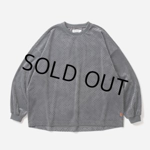 画像: TIGHTBOOTH/DOT VLOUR LS（Charcoal）［ドットベロア長袖-24春夏］