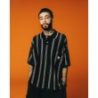 画像2: TIGHTBOOTH/STRIPE KNIT POLO（Black）［ストライプニットポロ-24春夏］ (2)