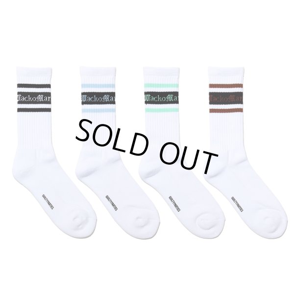 画像1: WACKO MARIA/LOGO JACQUARD SOCKS（各色）［ロゴジャガードソックス-24春夏］ (1)