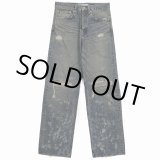 画像: DAIRIKU/"Damage" Straight Denim Pants（Indigo） 【30%OFF】［"ダメージ"ストレートデニムパンツ-24春夏］