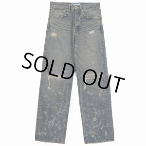 画像: DAIRIKU/"Damage" Straight Denim Pants（Indigo） 【30%OFF】［"ダメージ"ストレートデニムパンツ-24春夏］