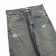 画像3: DAIRIKU/"Damage" Straight Denim Pants（Indigo） 【30%OFF】［"ダメージ"ストレートデニムパンツ-24春夏］ (3)