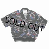 画像: DAIRIKU/"Cliff" Aloha Rib Shirt（Black）［アロハリブシャツ-24春夏］