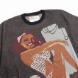 画像3: 【30%OFF】DAIRIKU/"Smiling Girl" Pullover Knit（Black）［プルオーバーニット-24春夏］ (3)