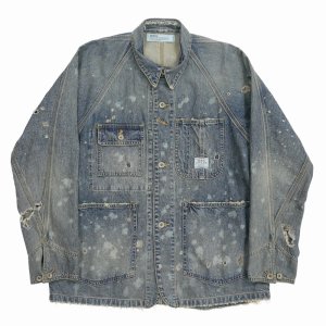 画像: 【30%OFF】DAIRIKU/"Damage" Denim Cover All（Indigo）［"ダメージ"デニムカバーオール-24春夏］