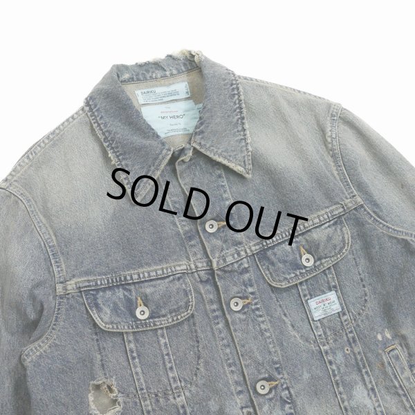 画像3: 【30%OFF】DAIRIKU/"Damage" Denim Jacket（Indigo）［"ダメージ"デニムJKT-24春夏］ (3)