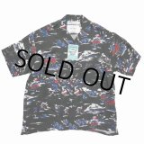 画像: DAIRIKU/"Cliff" Aloha Shirt（Black）［アロハシャツ-24春夏］