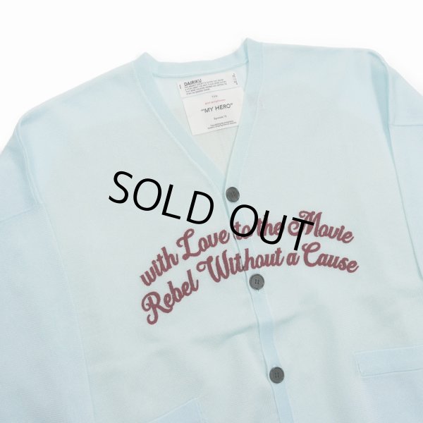 画像3: DAIRIKU/"Letter" Skeleton Cardigan（Skeleton Light Blue）［スケルトンカーディガン-24春夏］ (3)