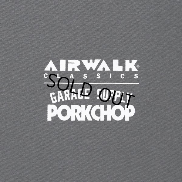 画像3: PORKCHOP/AP OLLIEMAN TEE（×AIRWALK CLASSICS）（ASH BLACK）［プリントT-24春夏］ (3)