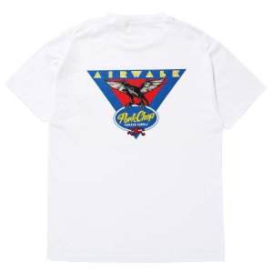 画像: PORKCHOP/AP TRIANGLE TEE（×AIRWALK CLASSICS）（WHITE）［プリントT-24春夏］