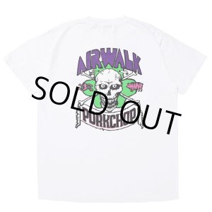 画像: PORKCHOP/AP SKELETON TEE（×AIRWALK CLASSICS）（WHITE）［プリントT-24春夏］