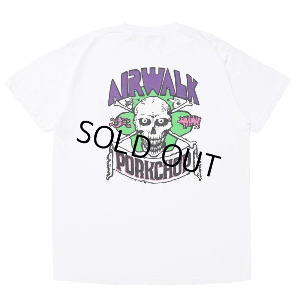 画像1: PORKCHOP/AP SKELETON TEE（×AIRWALK CLASSICS）（WHITE）［プリントT-24春夏］ (1)