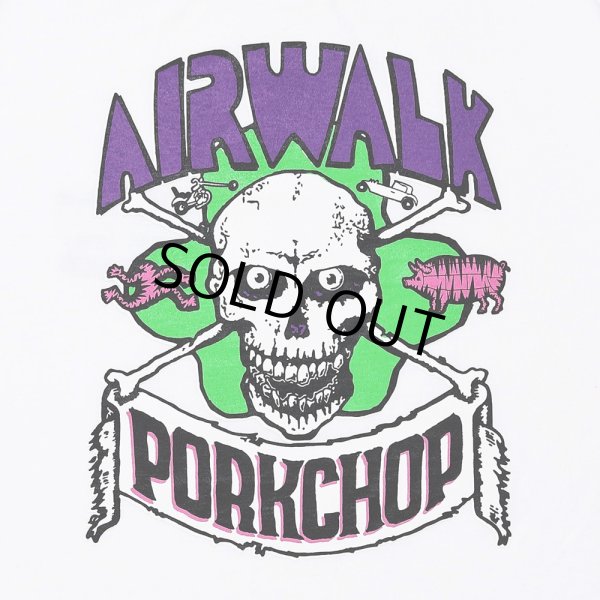 画像4: PORKCHOP/AP SKELETON TEE（×AIRWALK CLASSICS）（WHITE）［プリントT-24春夏］ (4)