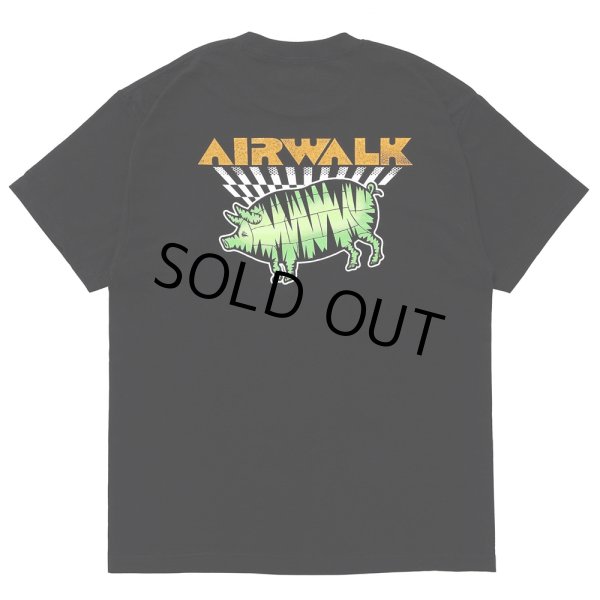 画像1: PORKCHOP/AIR PORK TEE（×AIRWALK CLASSICS）（BLACK）［プリントT-24春夏］ (1)