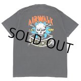 画像: PORKCHOP/AP SKELETON TEE（×AIRWALK CLASSICS）（ASH BLACK）［プリントT-24春夏］