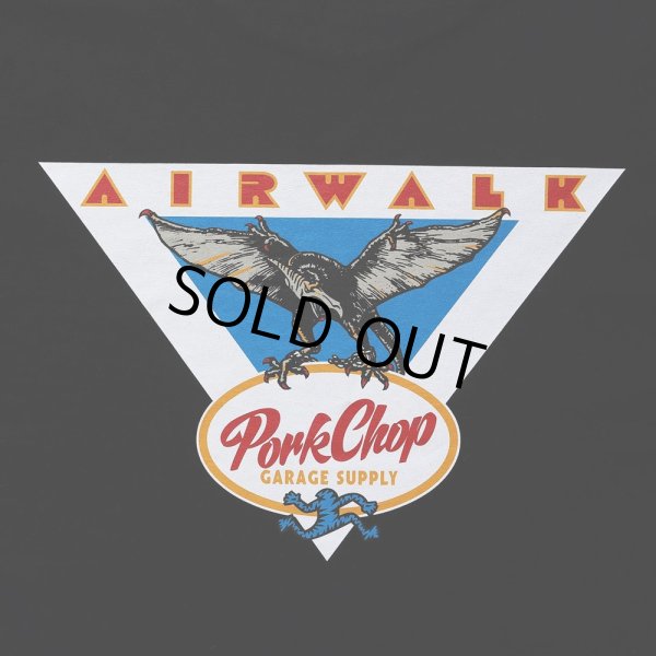 画像4: PORKCHOP/AP TRIANGLE TEE（×AIRWALK CLASSICS）（BLACK）［プリントT-24春夏］ (4)