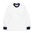 画像1: 【30%OFF】RATS/TRIM LS TEE（WHITE）［トリム長袖T-24春夏］ (1)