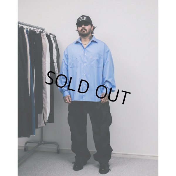 COOTIE PRODUCTIONS/120/2 Broad L/S Shirt（Saxe）［ブロード