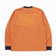 画像1: 【30%OFF】RATS/TRIM LS TEE BACK PRINT（ORANGE）［トリム長袖T-24春夏］ (1)
