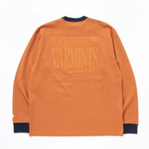 画像: 【30%OFF】RATS/TRIM LS TEE BACK PRINT（ORANGE）［トリム長袖T-24春夏］