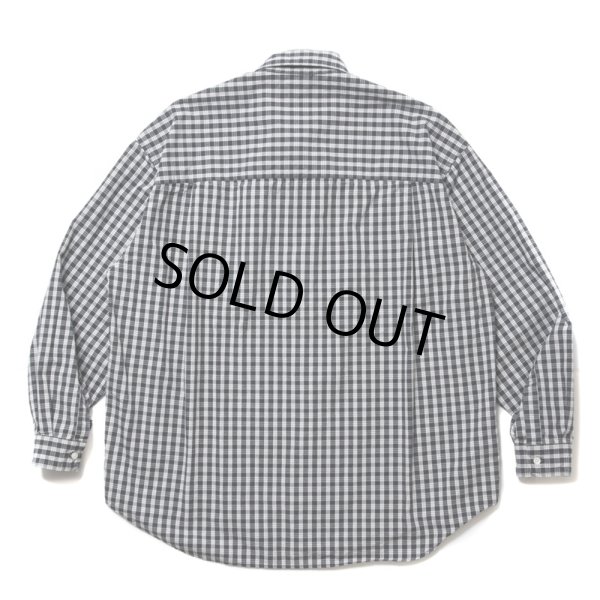画像2: COOTIE PRODUCTIONS/Dobby Check L/S Shirt（Black）［ドビーチェックシャツ-24春夏］ (2)