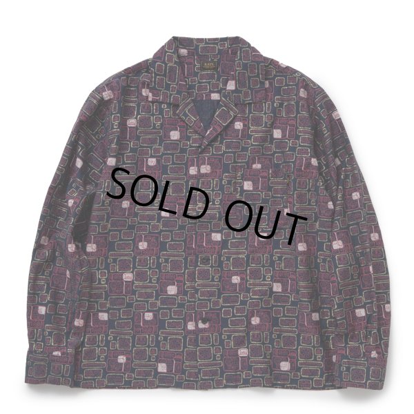 画像1: RATS/GLITTER ATOMIC SHIRT（NAVY）［グリッターアトミックシャツ-24春夏］ (1)