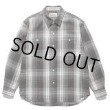 画像: WACKO MARIA/CHECK FLANNEL SHIRT（GRAY）［チェックフランネルシャツ-24春夏］